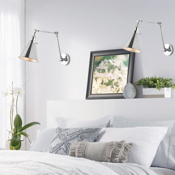 Rover 7" Adjustable Arm Metal LED Wall Sconce - JONATHAN Y